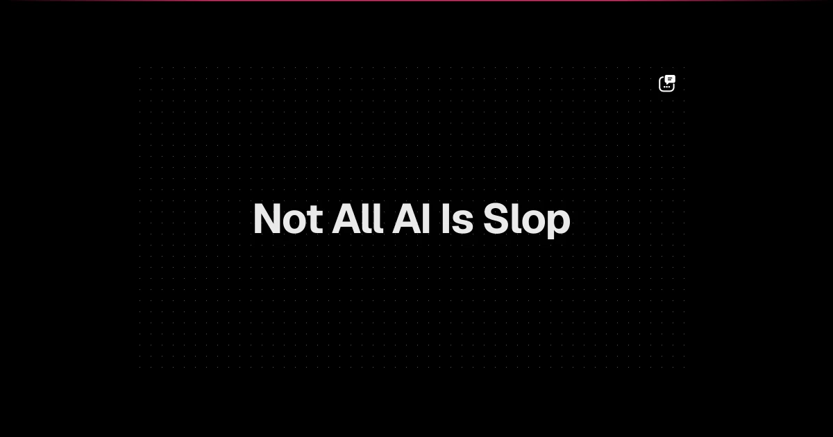 Comment Generator header graphic for a post about LinkedIn's AI slop button