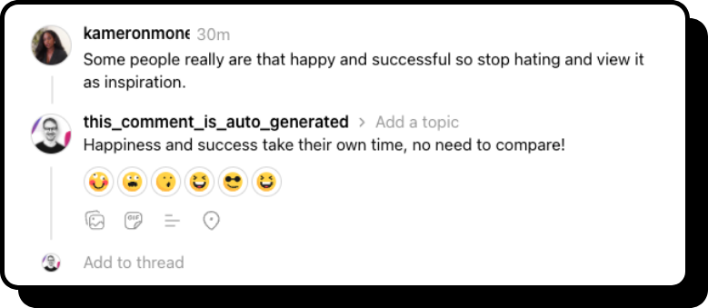 New commenting styles in the Comment Generator extension for Threads